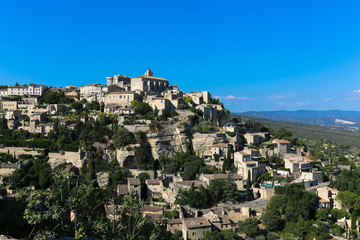 Fototapeta na wymiar Medieval hilltop commune town of Gordes. Provence. France.