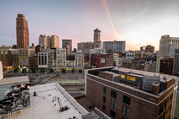 View of downtown Detroit, USA