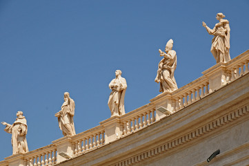 Fototapeta na wymiar Roma, città del Vaticano, il colonnato del Bernini