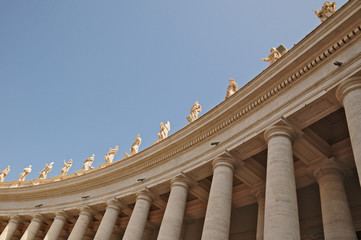 Roma, città del Vaticano, il colonnato del Bernini