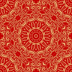 Art deco floral pattern of geometric elements. seamless pattern. Vector illustration. design for printing, presentation, textile industry.