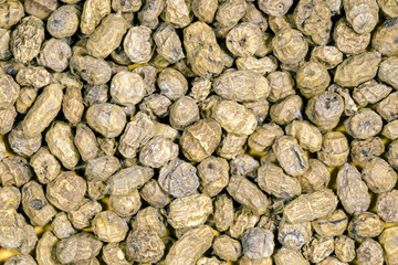 Unshelled chufa nuts full frame