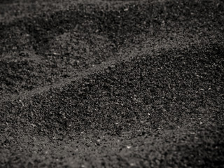 Black sea sand is like ash and on black small pebbles