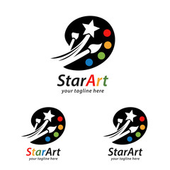Star Art Logo Design Template