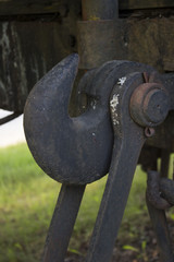 Kupplung von einem alten Zugwagen