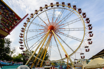 Attractions in the city entertainment park of Odessa