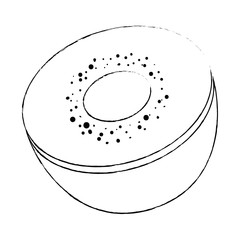 kiwi fresh fruit healthy vector illustration design