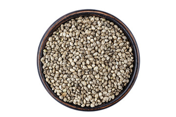 Hemp seeds isolated