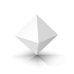 White octahedron