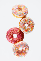 Donut. Sweets Doughnuts On White Background