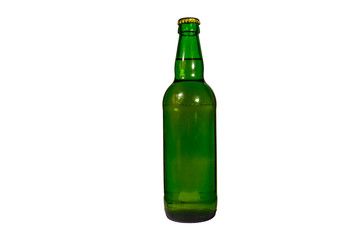 Bottle of beer isolated on white background