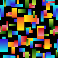 Seamless background of multi colored elements