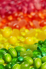 Rainbow Candy. Colorful Sweets And Candies