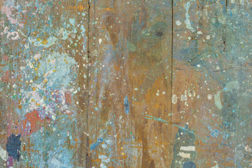 Old painted shabby rustic dirty wood background for vintage wallpaper. Creative detail photography of weathered grunge texture. Vertikal pattern.