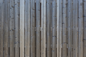 Fototapeta premium Full frame background of a gray and unpainted wood board wall