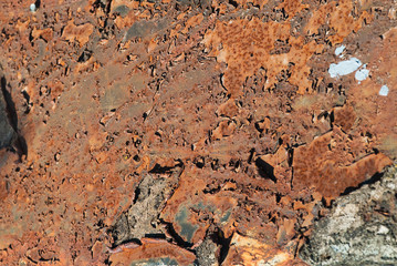 rusty metal surface and cracking texture