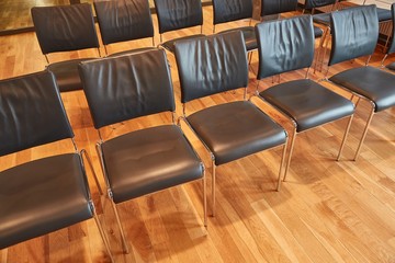 Fototapeta premium Rows of Chairs