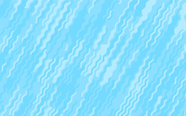Light Blue pattern with wavy lines. Modern minimalist design. Vector illustration