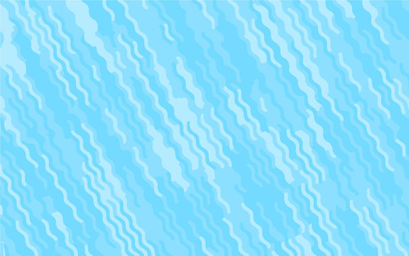 Light Blue pattern with wavy lines. Modern minimalist design. Vector illustration