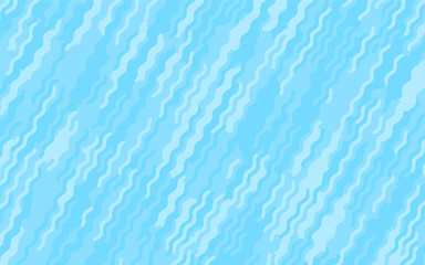Light Blue pattern with wavy lines. Modern minimalist design. Vector illustration