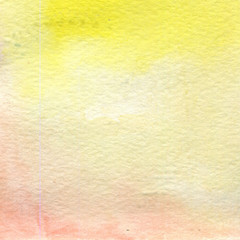 Obraz premium Watercolor illustration, texture. Transition, infusion of color, spreading. Ocher, yellow, pink.