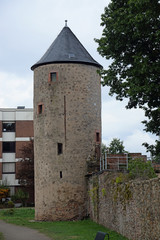 Fototapeta na wymiar Mühlturm in Dieburg
