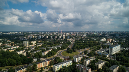 Łódź Krajobraz miasta - obrazy, fototapety, plakaty