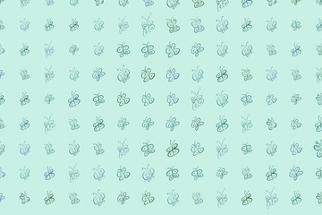 Illustrations of butterfly. Cover, seamless, art & messy.