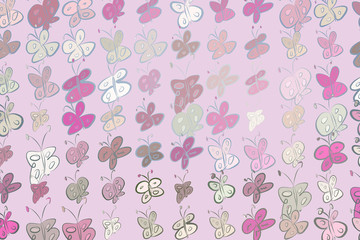 Abstract illustrations of butterfly, conceptual. Template, nature, background & cartoon.