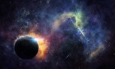 Obraz na płótnie Canvas планета и космос