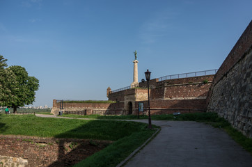 Fototapeta na wymiar Kalemegdan fortress, Stambol Gate Monument to 