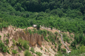 Landscape of Rock Formation Djavolja Varos (Devil's town) in the South of Serbia.