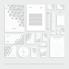 Corporate identity, stationery set.