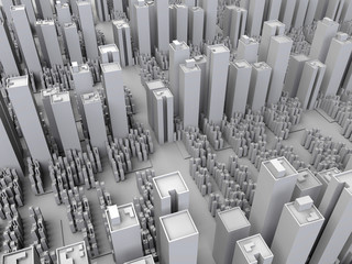 3D concept - Cityscape 3D model