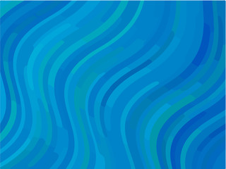 Light Blue pattern with wavy lines. Modern minimalist design. Vector illustration
