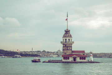 Obraz premium Maiden Tower of Istanbul