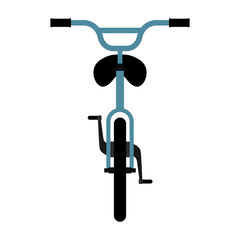 Front view of a bicycle