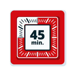 45 Minutes Time illustration