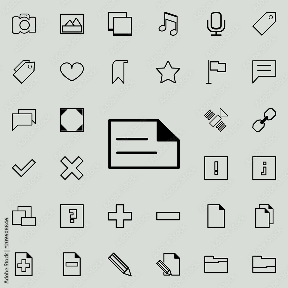 Poster writing on paper icon. detailed set of minimalistic icons. premium graphic design. one of the collec