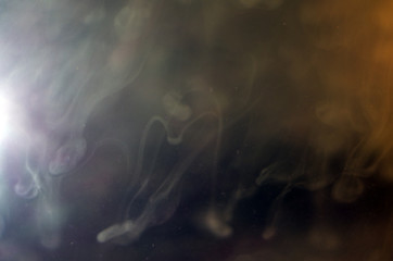 chemical experiment with paints