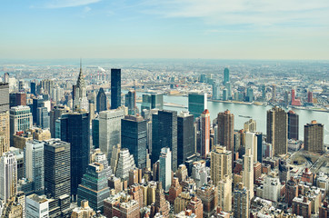 Cityscape view of Manhattan