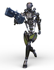 Fototapeta premium 戦闘ロボット