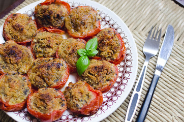 Baked stuffed tomatoes