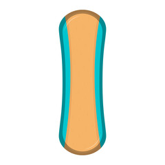 Isolated surfboard icon