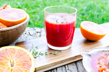 Sicilian blood oranges juice