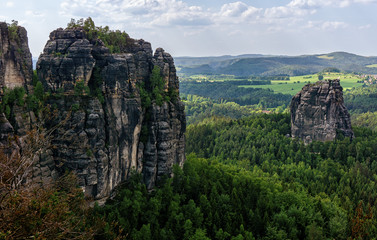 Schrammsteine vantage point - Saxon Switzerland, Germany
