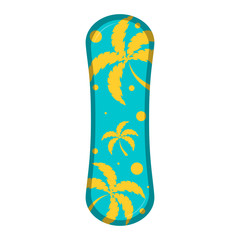 Isolated surfboard icon