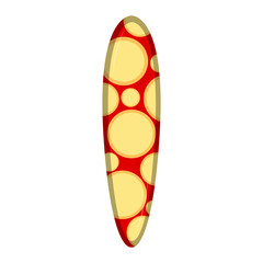 Isolated surfboard icon