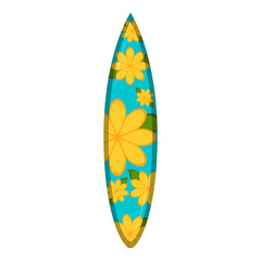 Isolated surfboard icon