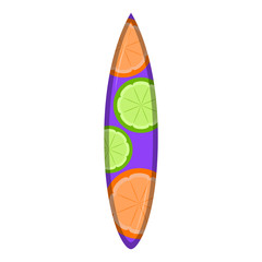Isolated surfboard icon